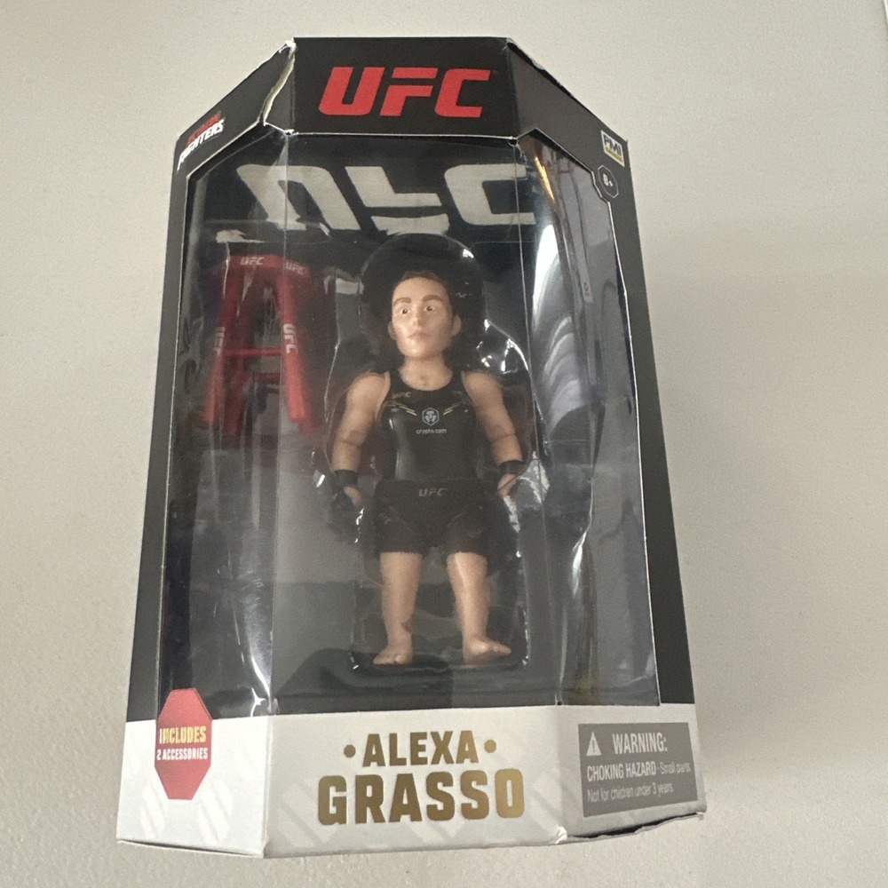 UFC Alexa Grasso Octagon Fighter Small Action Figure 5" Champion